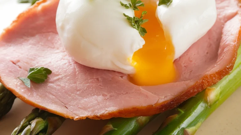 Asparagus and Smoked Turkey Eggs Benedict - Featured