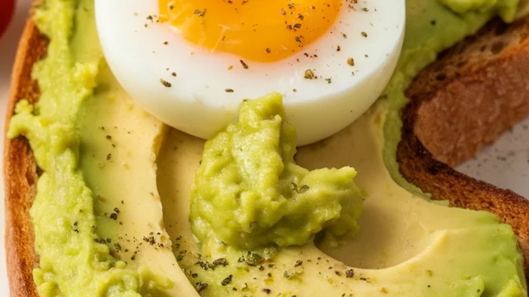 Avocado and Egg Face Toast - Featured