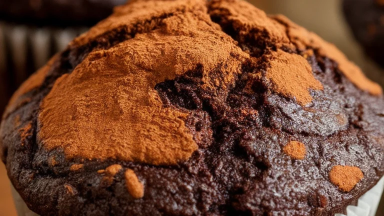 Avocado Double Chocolate Muffins - Featured