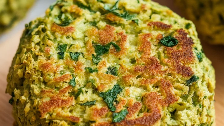 Baked Green Herb Falafel - Featured