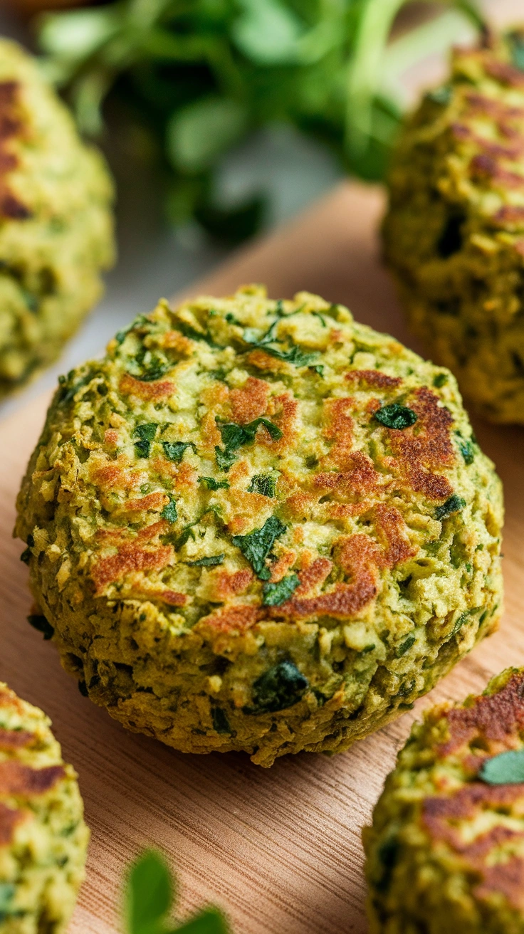 Baked Green Herb Falafel
