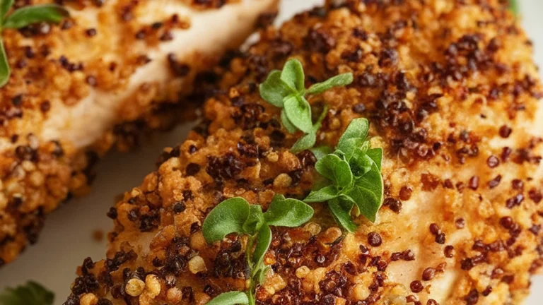 Baked Quinoa Crusted Chicken Tenders - Featured