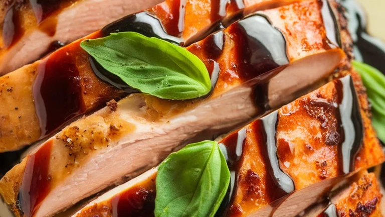 Balsamic Glazed Caprese Chicken - Featured