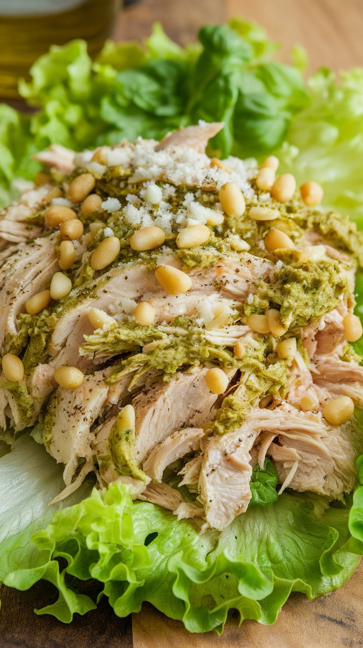 Basil Pesto Chicken Salad