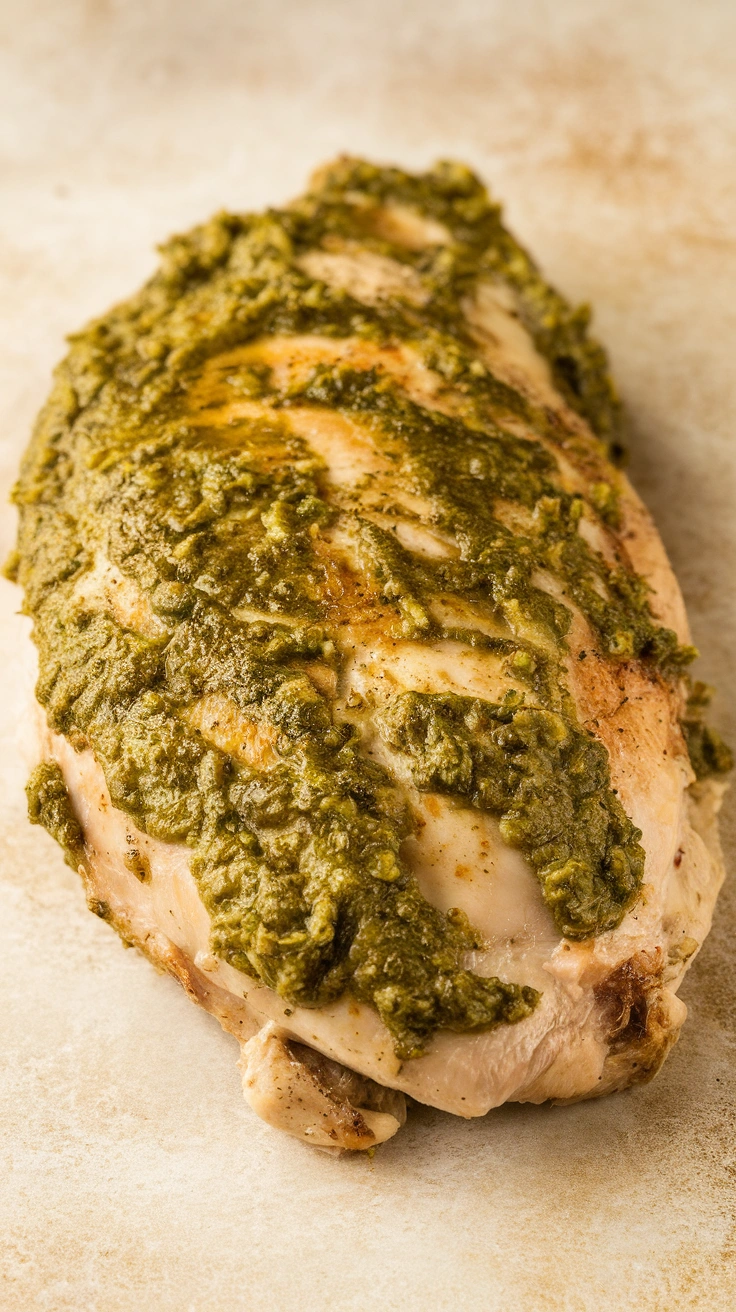 Basil Pesto Roasted Chicken Breast