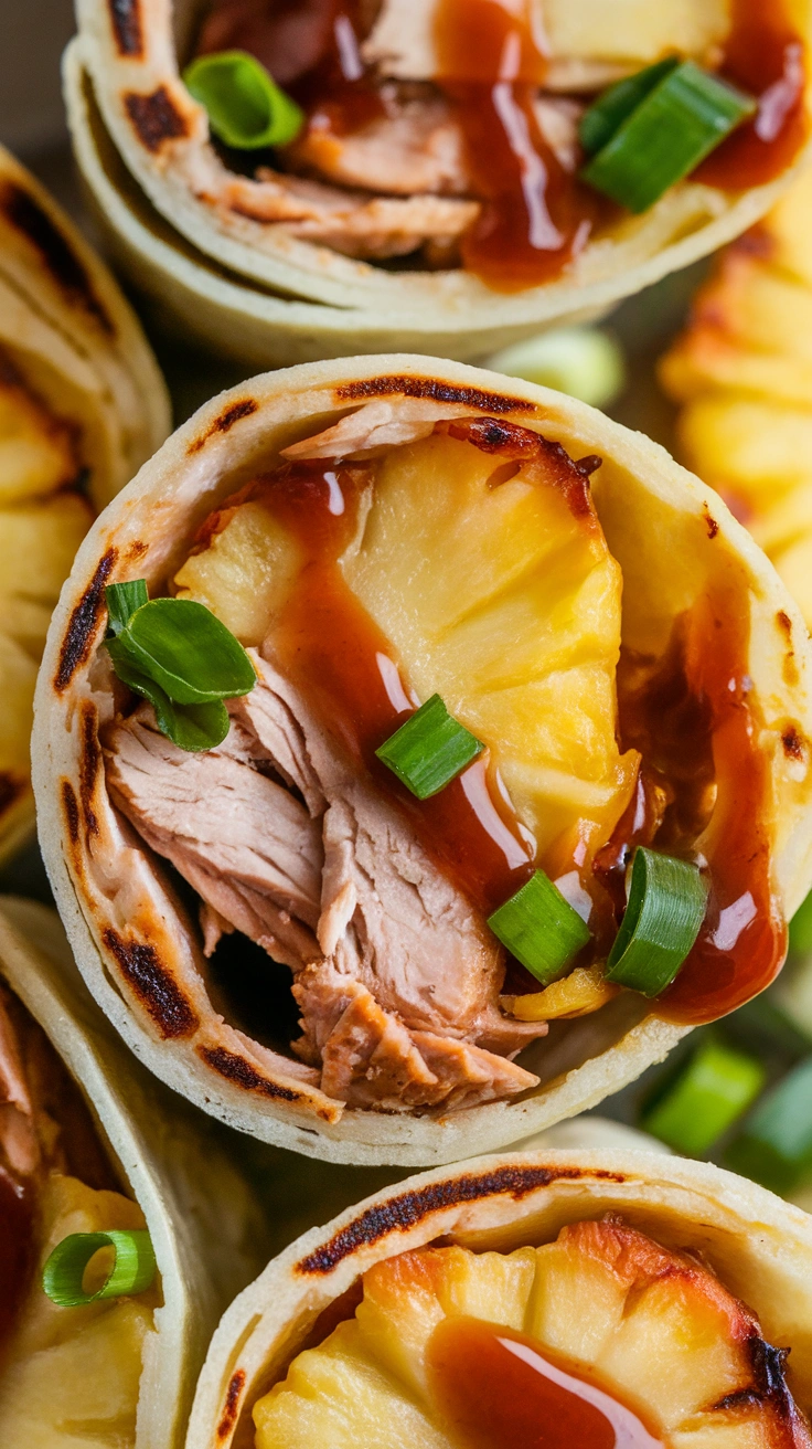 BBQ Pineapple Chicken Wrap
