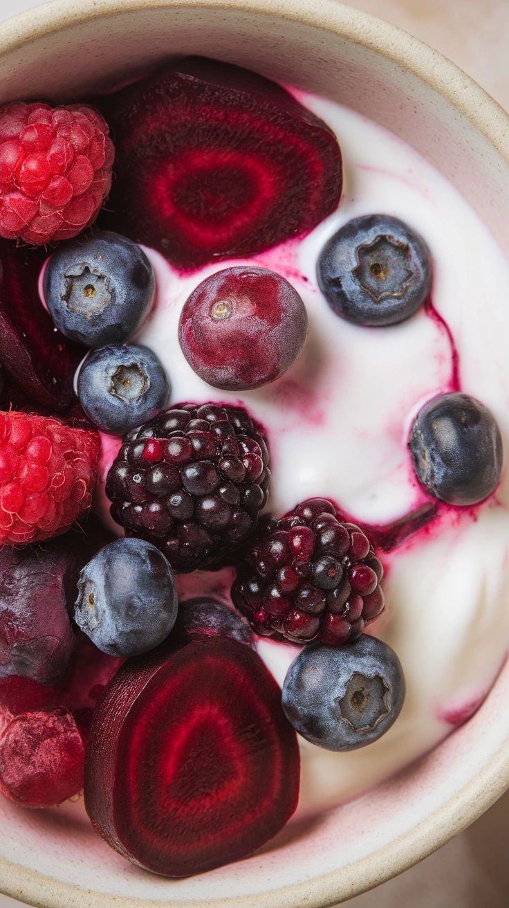 Berry and Beet Yogurt Bowl