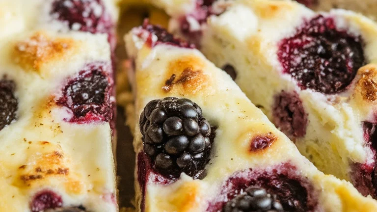 Blackberry Goat Cheese Frittata - Featured
