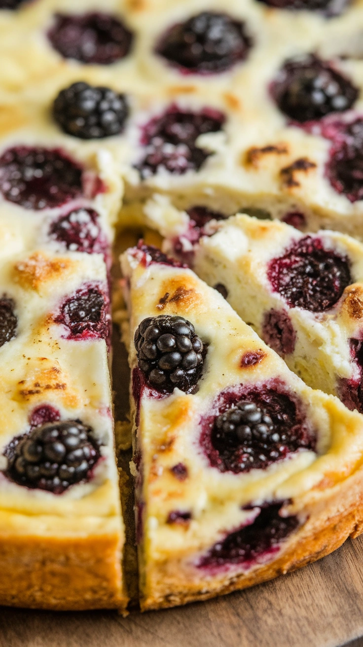 Blackberry Goat Cheese Frittata