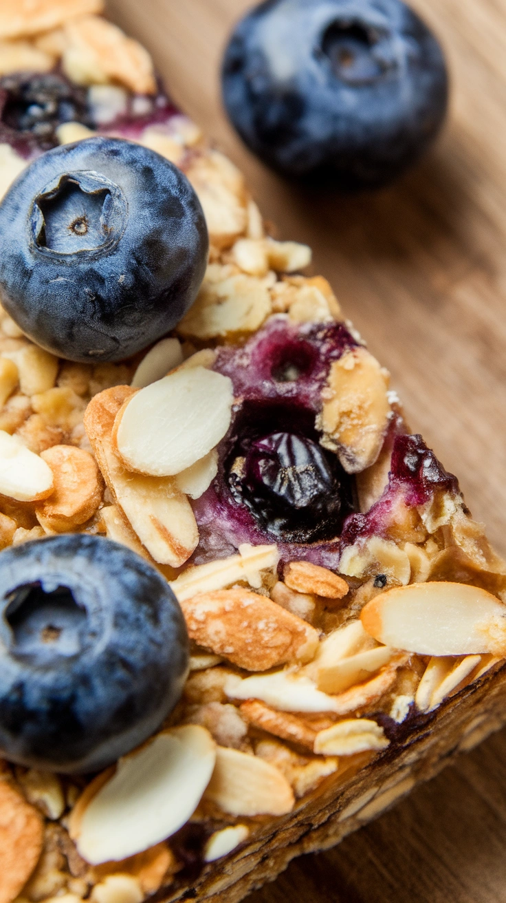 Blueberry Almond Energy Bars