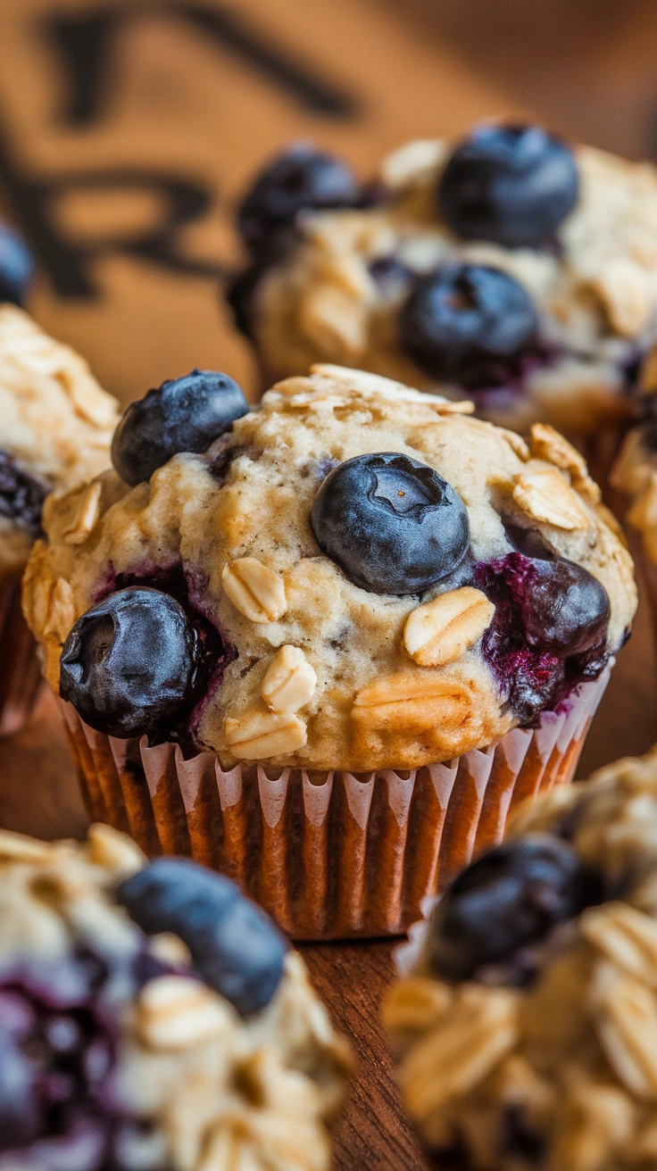 Blueberry Oatmeal Muffins