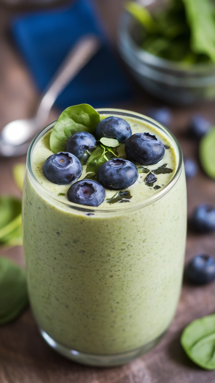 Blueberry Spinach Power Smoothie