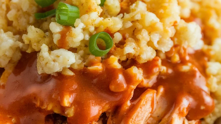 Buffalo Chicken and Cauliflower Rice Bowl - Featured