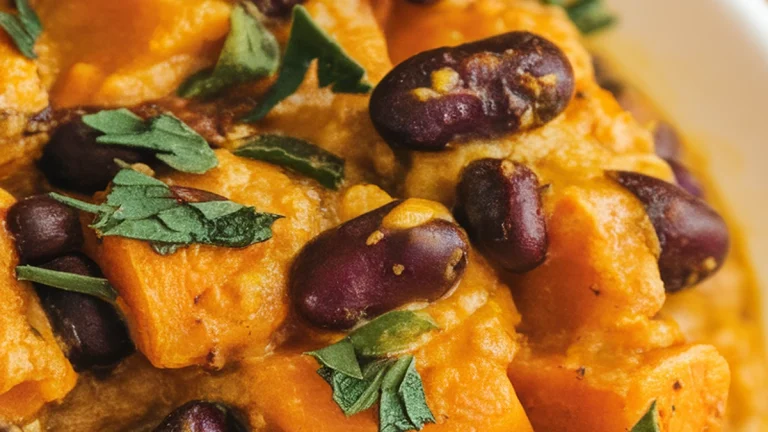 Butternut Squash and Black Bean Curry - Featured