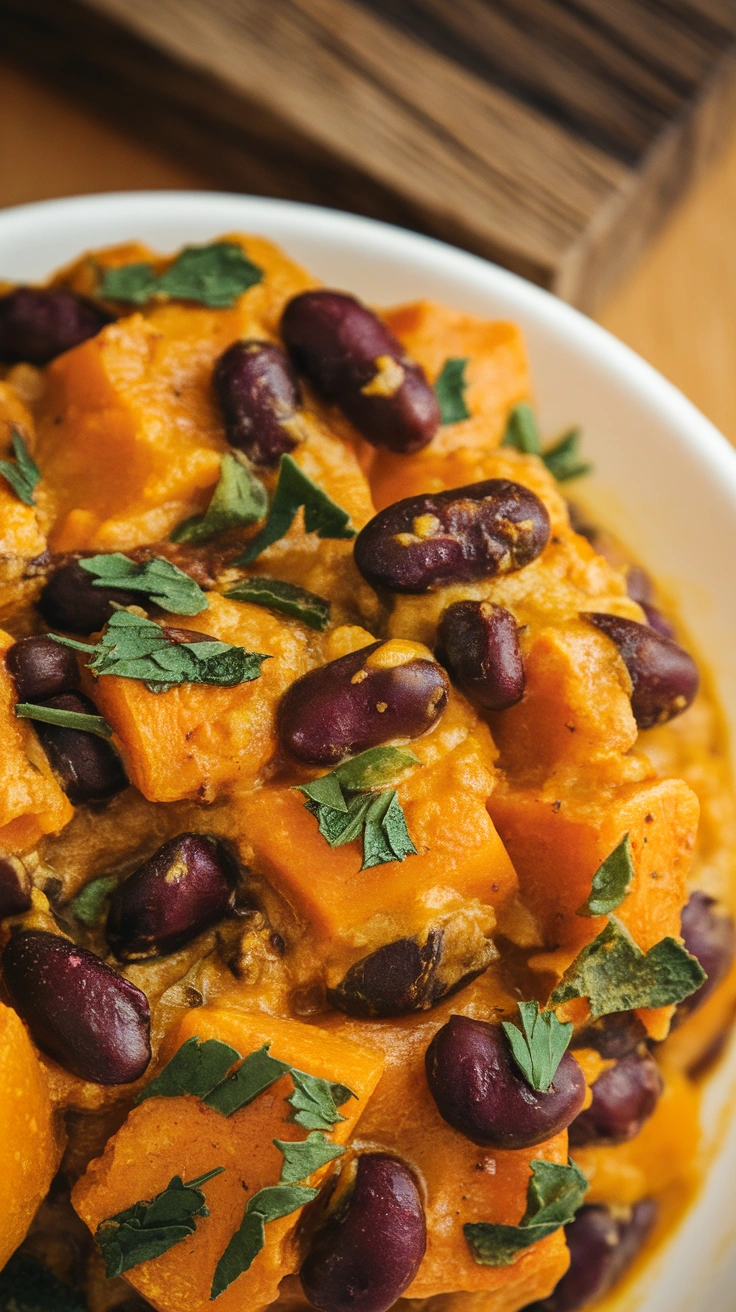 Butternut Squash and Black Bean Curry