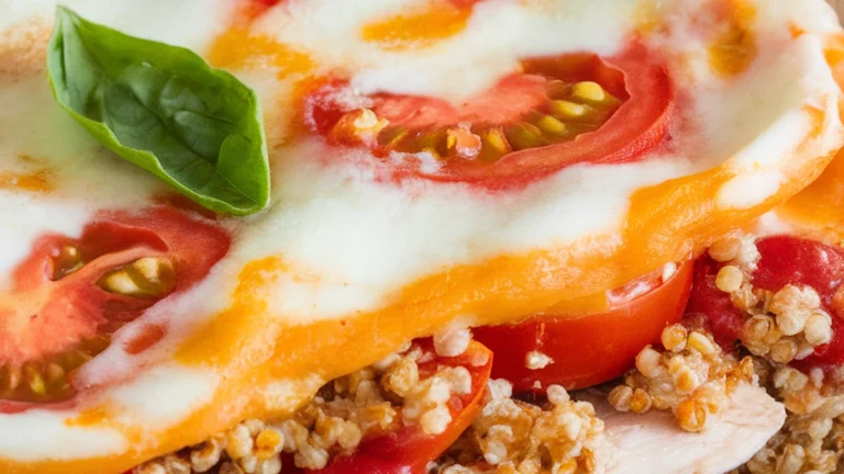 Caprese Quinoa Chicken Casserole - Featured