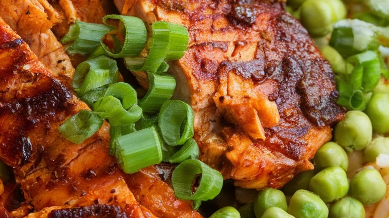 Caribbean Jerk Chicken and Mango Bowl - Featured