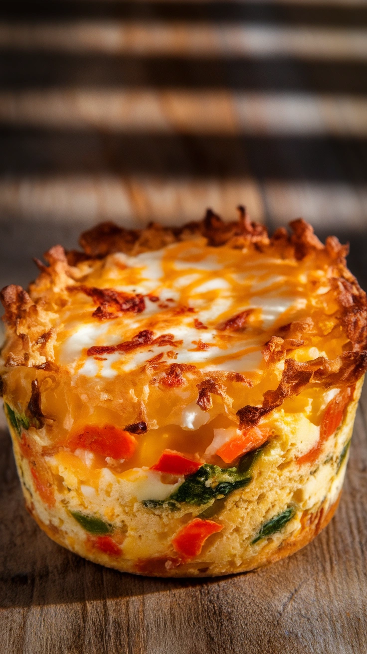 Cheesy Veggie Egg Muffin Cups