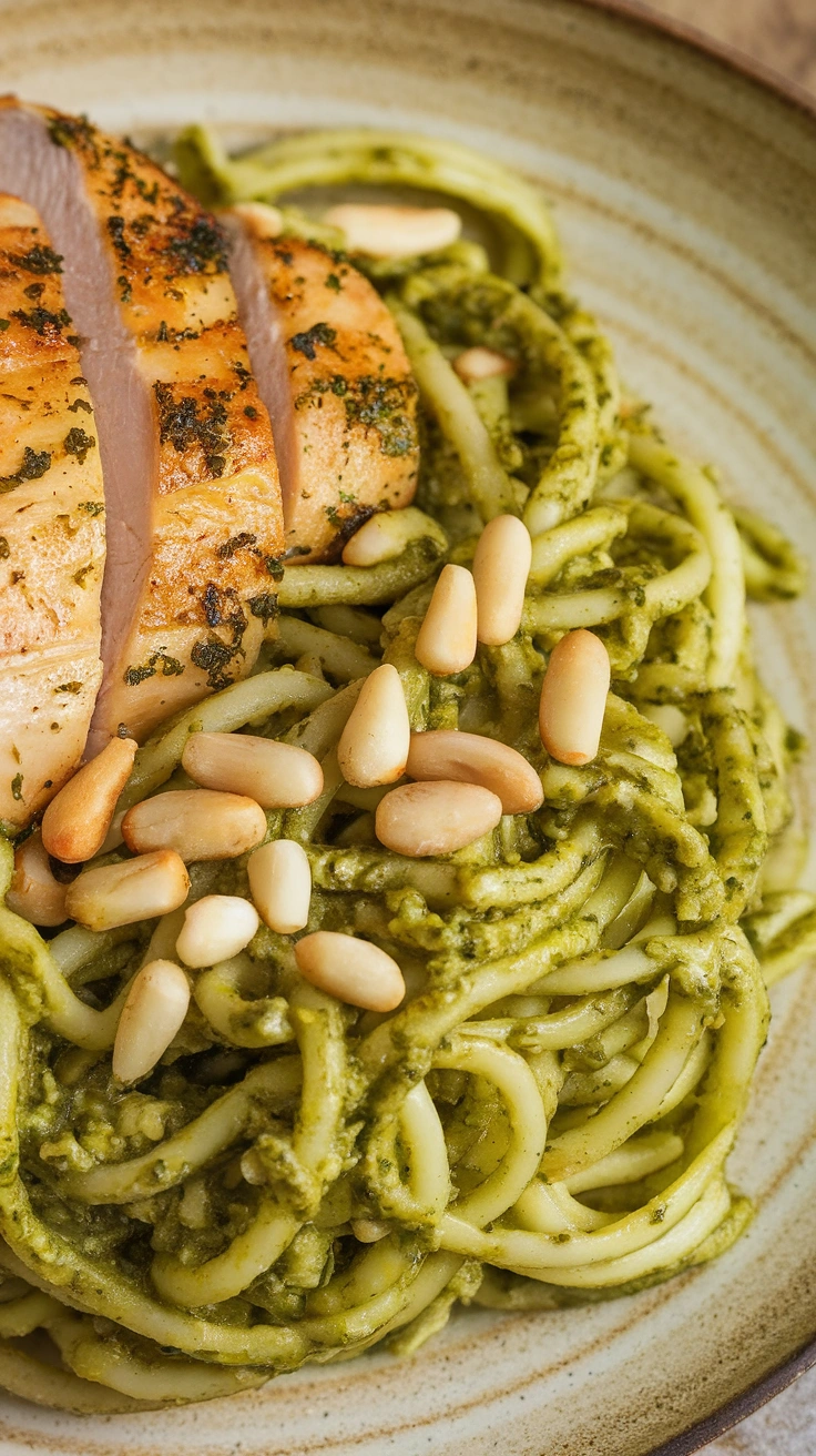 Chicken Pesto Zoodles