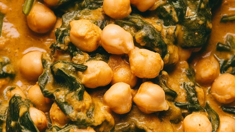 Chickpea and Spinach Coconut Curry - Featured