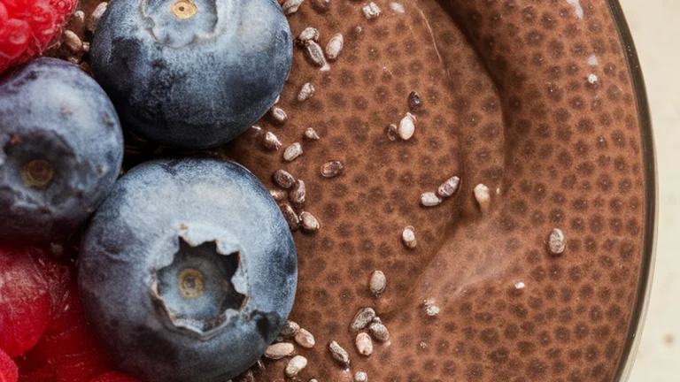 Chocolate Chia Seed Pudding - Featured