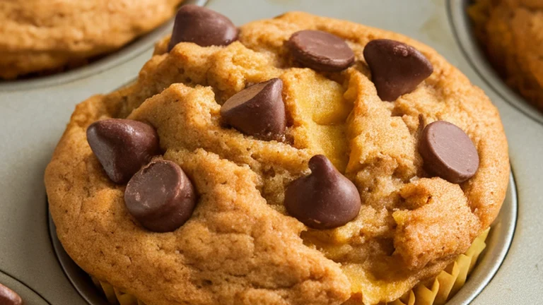 Cinnamon Applesauce Chocolate Chip Muffins - Featured