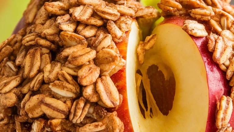 Cinnamon Oat Crisp Baked Apples - Featured