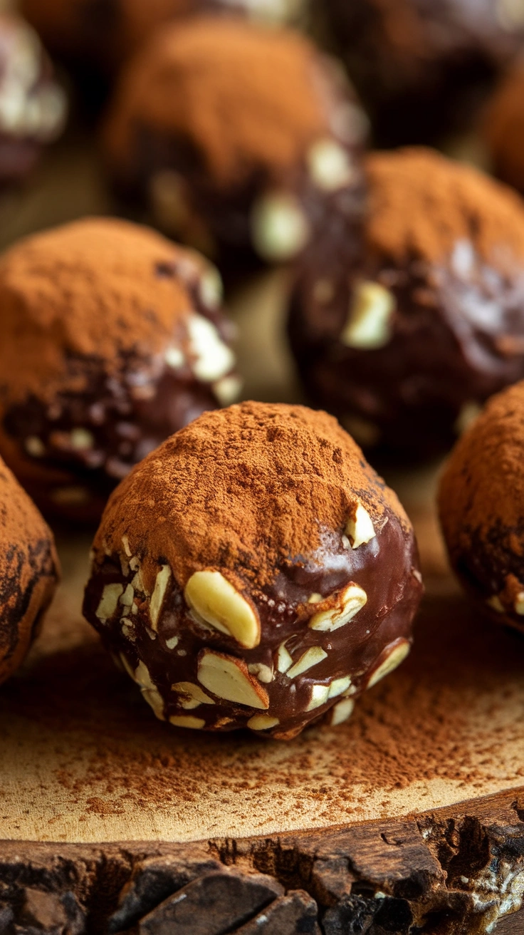 Cocoa Date Energy Truffles