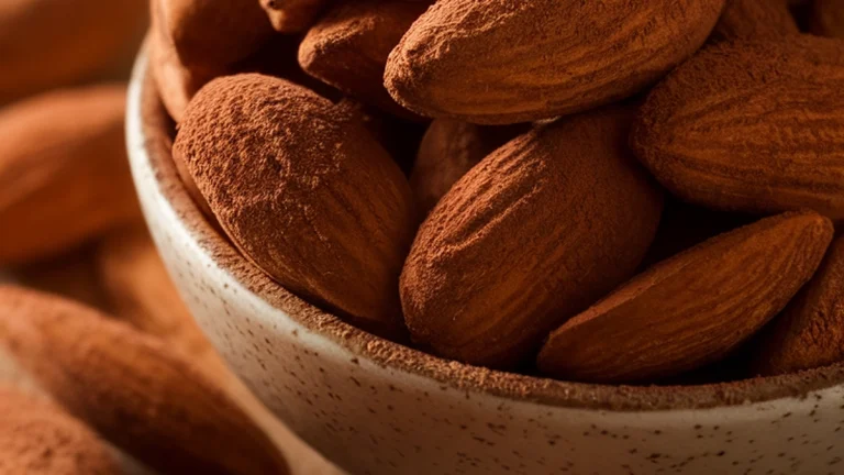 Cocoa Dusted Roasted Almonds - Featured