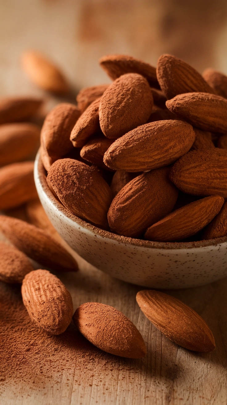 Cocoa Dusted Roasted Almonds