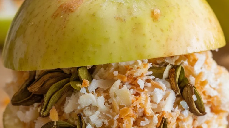 Coconut Cardamom Baked Apples - Featured