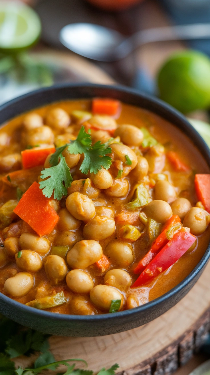 Coconut Curry Mung Bean Bowl