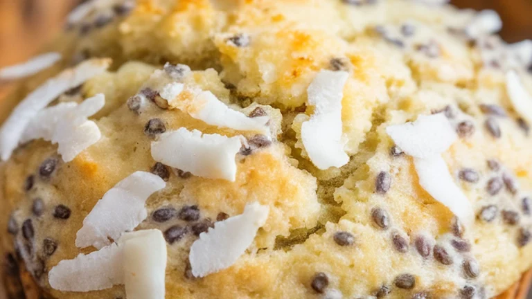 Coconut Lime Chia Muffins - Featured