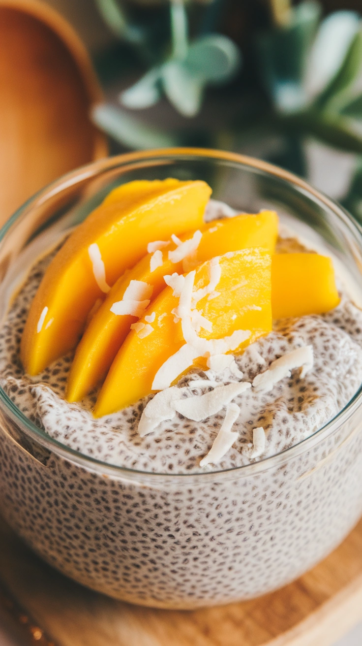 Coconut Mango Chia Pudding