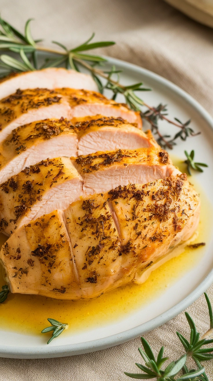 Coconut Turmeric Poached Chicken Breast