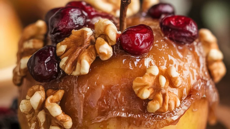 Cranberry Walnut Baked Apples - Featured