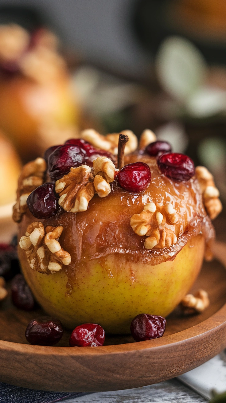 Cranberry Walnut Baked Apples