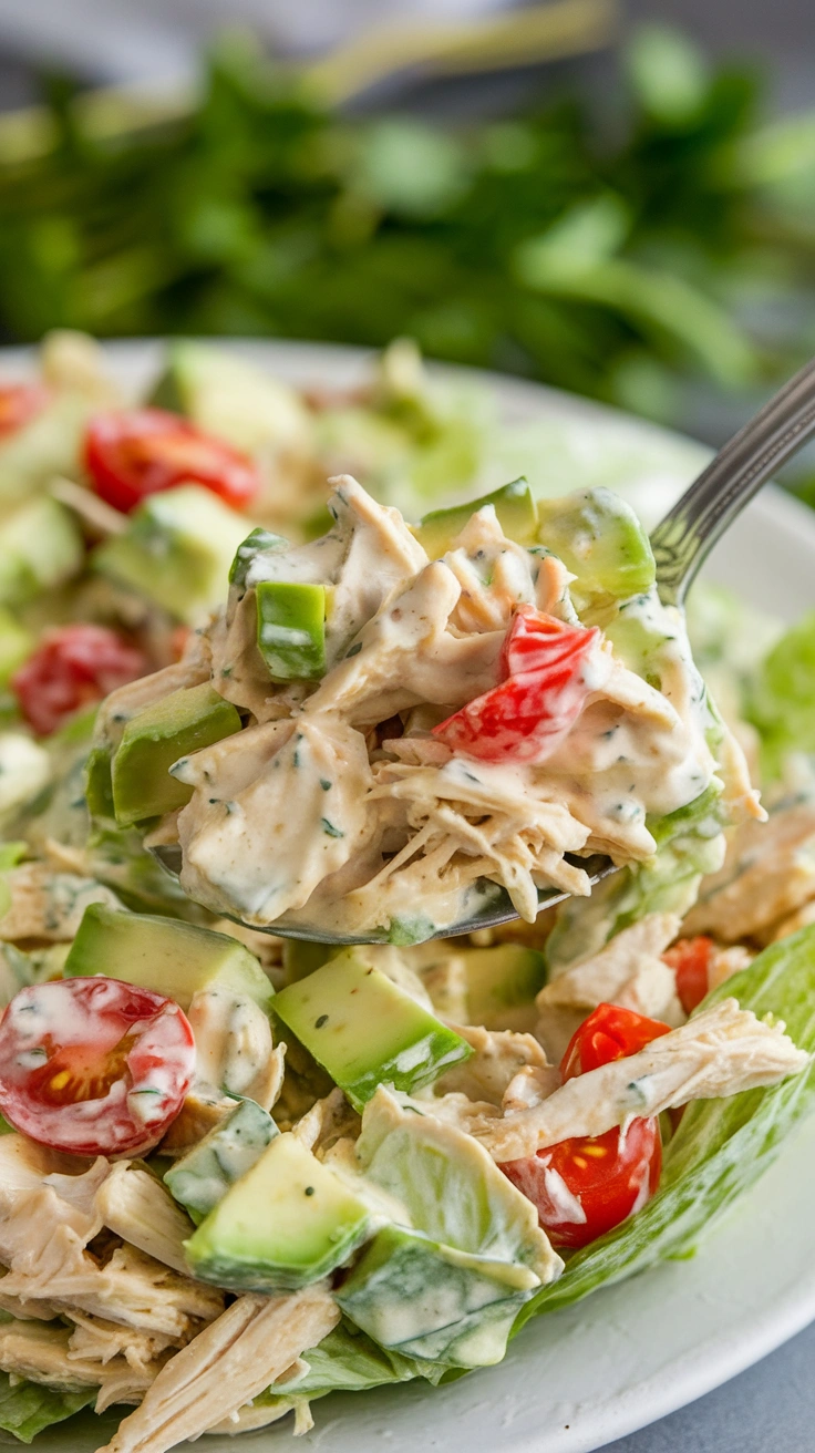 Creamy Avocado Chicken Salad