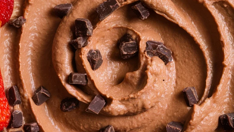 Creamy Chocolate Hummus Dip - Featured