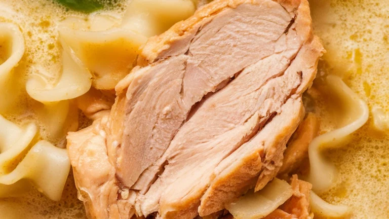 Creamy Coconut Chicken Noodle Soup - Featured