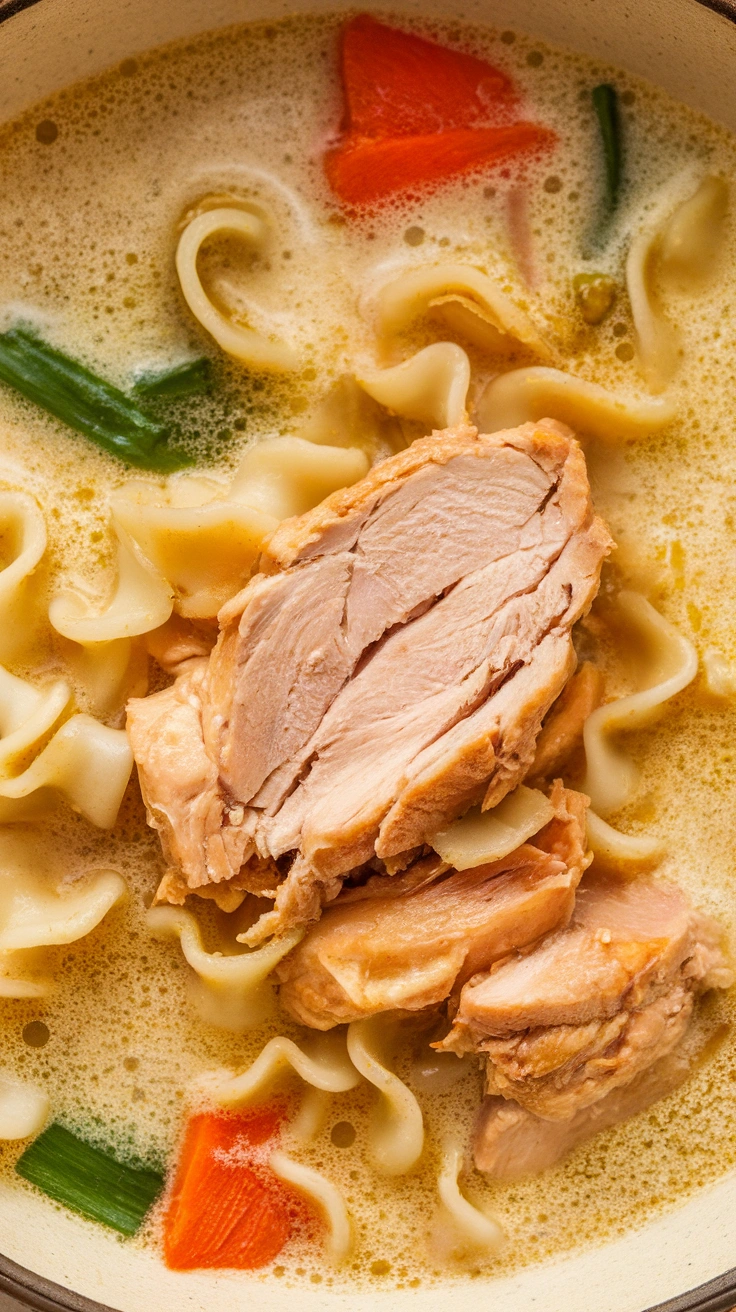 Creamy Coconut Chicken Noodle Soup