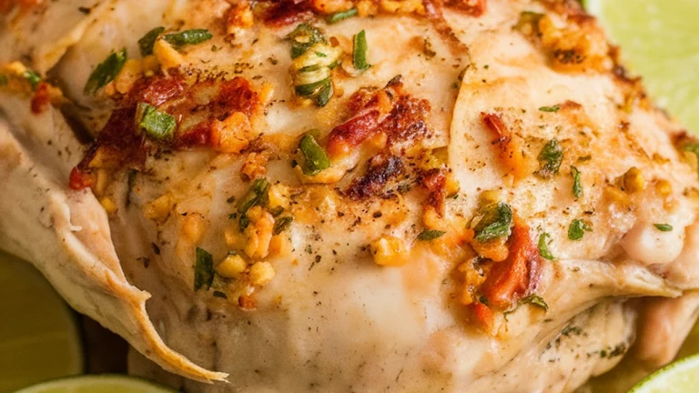 Creamy Coconut Lime Poached Chicken - Featured