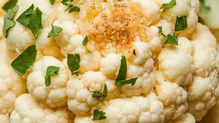Creamy Garlic Mashed Cauliflower - Featured