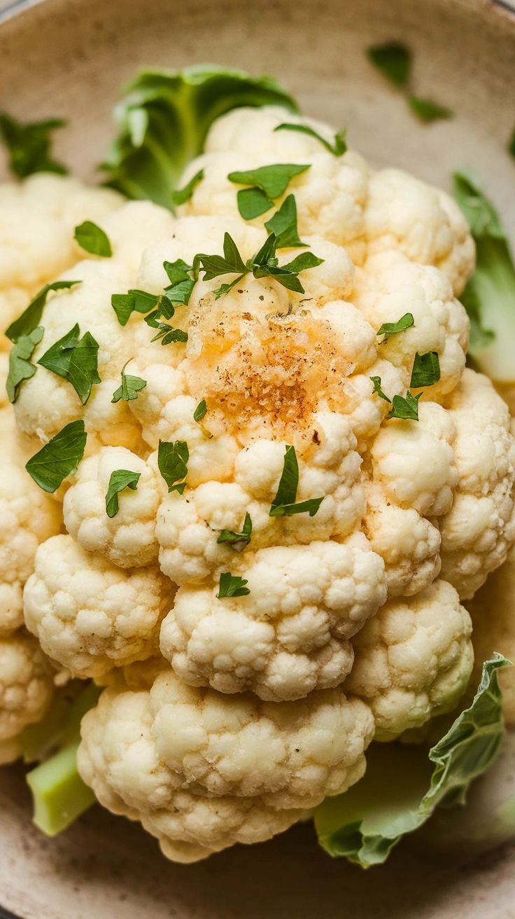 Creamy Garlic Mashed Cauliflower