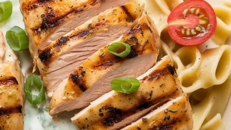 Creamy Greek Yogurt Chicken Alfredo - Featured