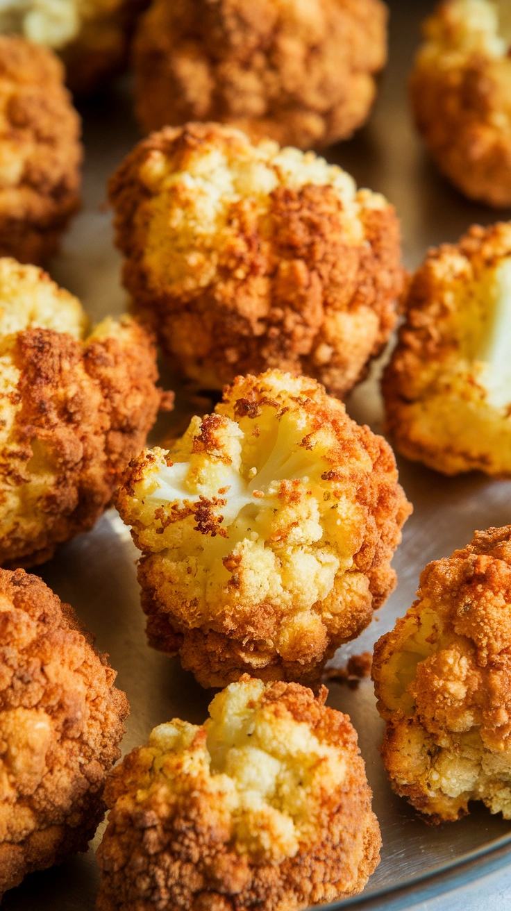 Crispy Baked Cauliflower Tots