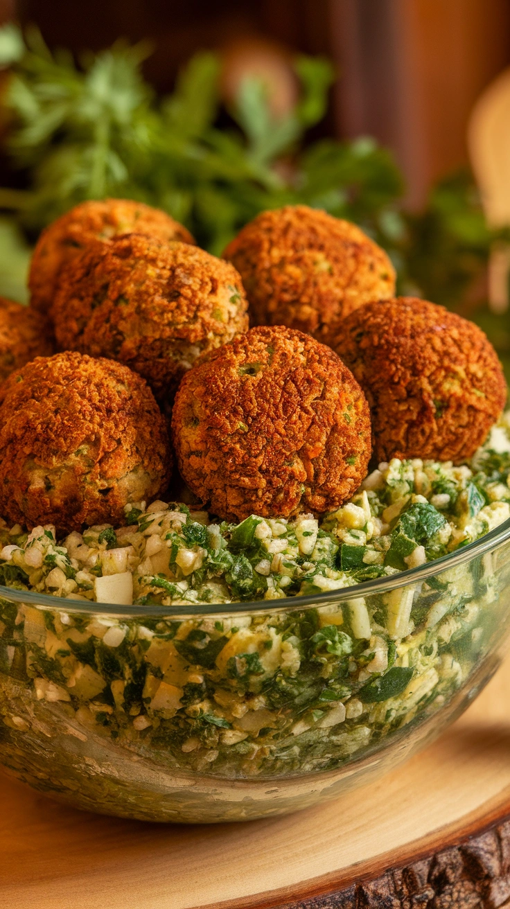 Crispy Falafel & Tabbouleh Bowl