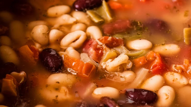 Crock Pot Minestrone Soup - Featured