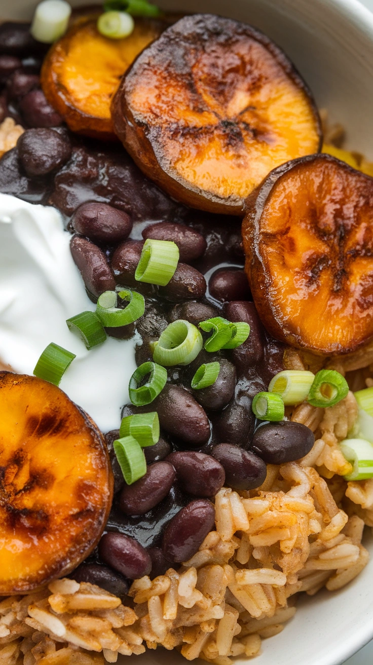 Cuban-Style Black Bean & Plantain Bowl