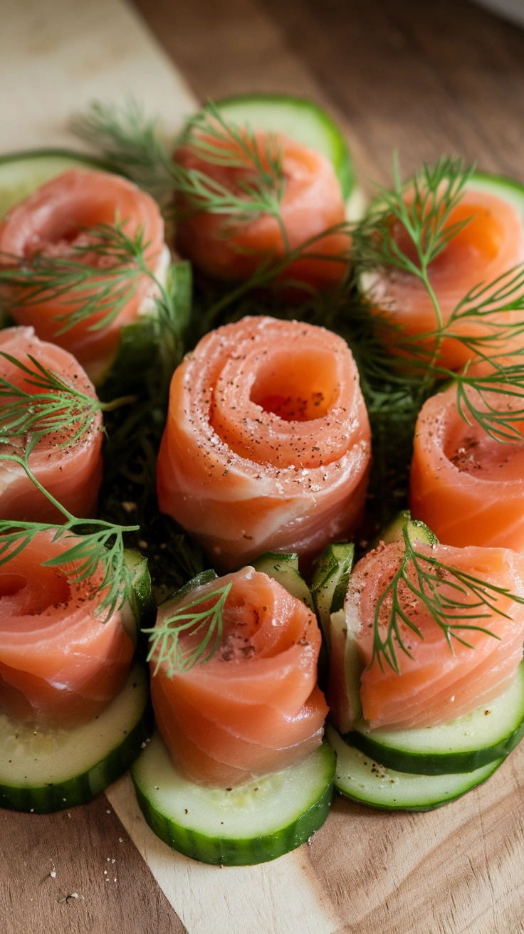 Cucumber Smoked Salmon Bites